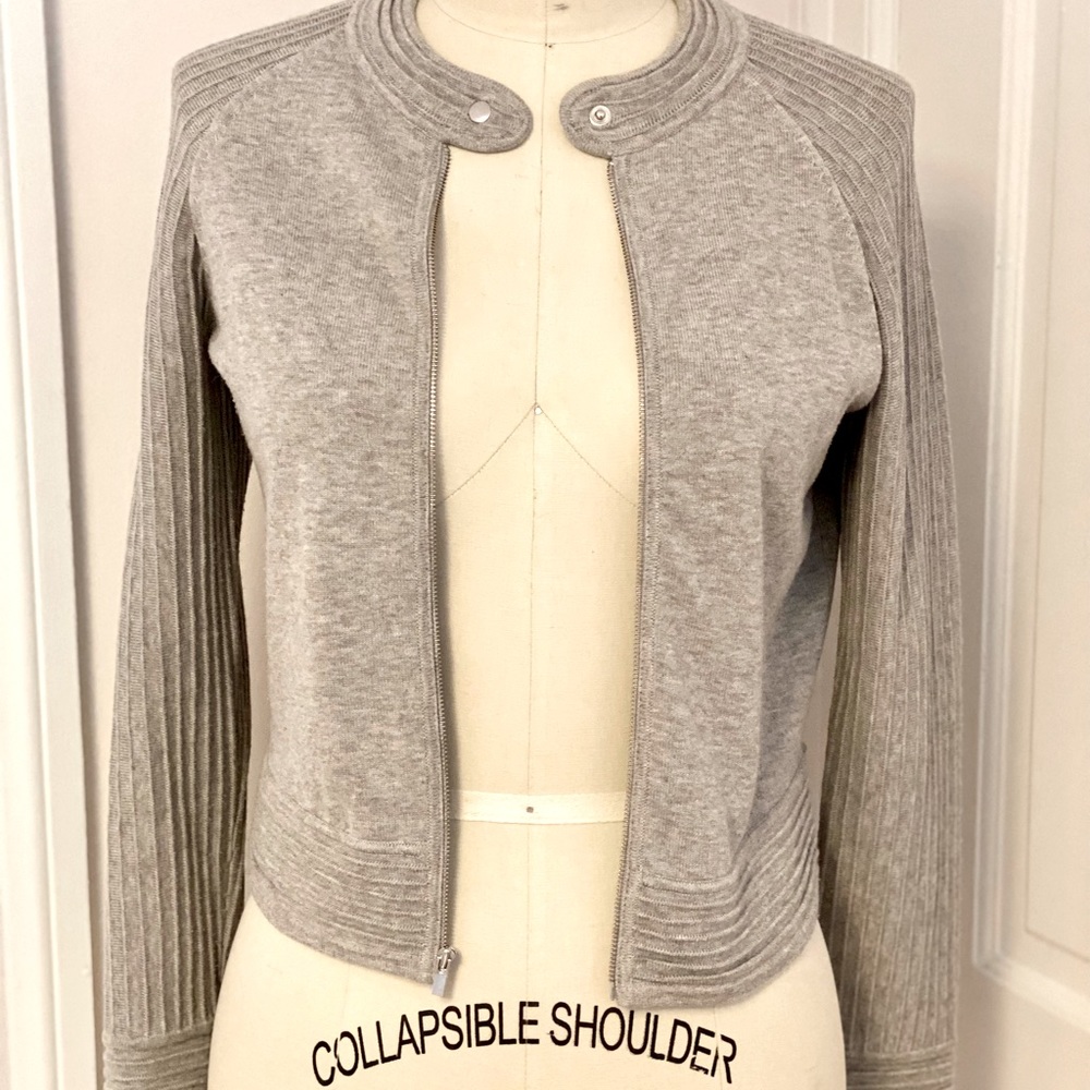 One of a kind bomber cardigan